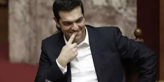 Grèce: importante manifestation à Athènes contre la décision de la BCE Grèce: importante manifestation à Athènes contre la décision de la BCE.