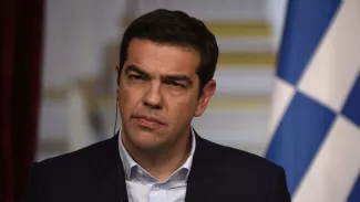 Les taux d'emprunt de la Grèce flambent à plus de 10% Le premier ministre grec Alexis Tsipras sous pression pour renégocier la dette de son pays. Crédits photo : MARTIN BUREAU/AFP