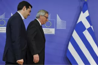 Le 11h02: Grèce-Europe, «un accord est possible mais ce sera difficile» Jean-Claude Juncker et Alexis Tsipras. Photo : Reporters. Photo : Reporters