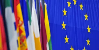 Au Parlement européen à Strasbourg.


