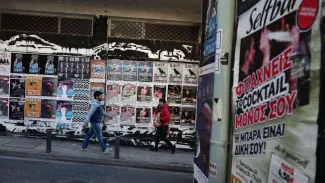 Les Grecs n'auront pas «un sou» avant la mise en place des réformes Crédits photo : LOUISA GOULIAMAKI/AFP