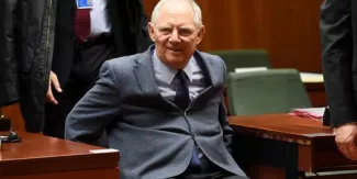Grèce : le ministre des finances allemand estime que « le temps est compt? pour Athènes Le ministre des finances allemand, Wolfgang Schäuble, le 10 mars.