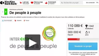 Il reste 3 jours au collectif pour récolter les 300.000 euros. ©Capture d'Ecran/KissKissBank Bank



