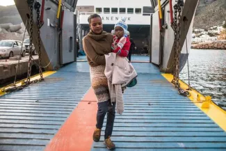 Jeudi, un groupe de 200 migrants a été secouru sur l'îlot de Gavdos, au sud de la Crète.


