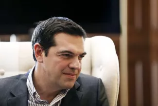 Le premier ministre grec Alexis Tsipras à Athènes, le 21 avril.


