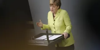 Pourquoi Angela Merkel n'est pas prête au Grexit Angela Merkel est-elle prête au Grexit ? (Crédits : © Fabrizio Bensch / Reuters)