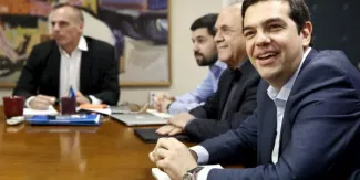 Un accord pour bientôt entre la Grèce et ses créanciers ? (Crédits : © Alkis Konstantinidis / Reuter)


