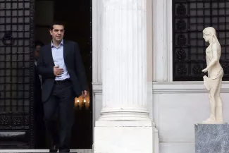 Europe : nouvelles tentatives de rapprochement avec Athènes Le Premier ministre grec demande à ses partenaires de choisir entre «?une Europe de la solidarité, de l'égalité et de la démocratie, ou bien celle de la rupture et finalement de la division?» - Kostas Baltas/InTime Ne/REX/SIPA