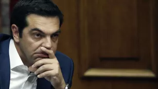 La Grèce a quelques jours pour éviter le défaut de paiement Alexis Tsipras devant le Parlement grec le 5 juin dernier Crédits photo : Petros Giannakouris/AP