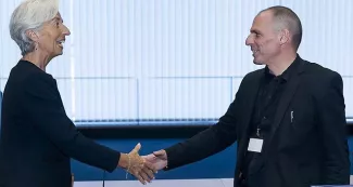 A Luxembourg, l'Eurogroupe a demand à la Grèce de laisser de côté la rhétorique pour se concentrer sur les négociations techniques - Thierry Monasse/AFP


