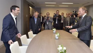 Les dernières propositions d'Athènes pour obtenir un accord La Grèce a fait ses «?premières vraies propositions depuis de nombreuses semaines?», a constaté Donald Tusk, président du Conseil européen, lundi - POOL /Eric Vidal /AFP