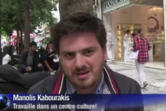 Manifestation à Athènes: «La place du pays est dans l'Eurozone» (vidéos) Capture d'écran