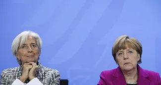 Pourquoi l'Allemagne et le FMI sont les partenaires les plus durs avec Athènes «?Angela Merkel a son opinion publique à convaincre et son Parlement et le FMI, ses 188 membres?», observe un proche des négociations - Zhang Fan/XINHUA-REA