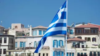 Le drapeau grec.



