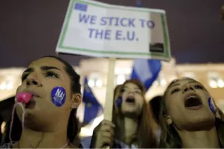 Grèce: est-ce la fin du rêve européen? © Reuters.