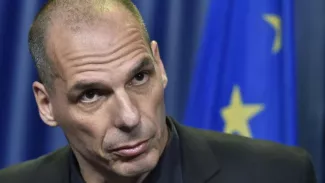 Yanis Varoufakis accuse les créanciers de la Grèce de «terrorisme» Yanis Varoufakis reproche au FMI, la BCE et l'UE de vouloir «humilier les Grecs». Crédits photo : JOHN THYS/AFP