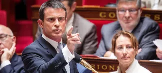 Grèce : l'Assemblée accorde un soutien large mais vigilant Manuel Valls, mercredi, à l'Assemblée nationale. Crédits photo : FRANCOIS BOUCHON/Le Figaro
