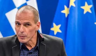 L'ex-ministre grec des Finances a déclaré que le Premier ministre, Alexis Tsipras, l'avait autorisé à lui proposer un plan d'urgence pour un système de paiement parallèle qui pourrait conduire la Grèce à revenir à la drachme. - Geert Vanden Wijngaert/AP/SIPA


