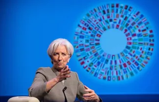 Christine Lagarde, la directrice générale du Fonds monétaire international (FMI), a martelé, mercredi, la nécessité d'une restructuration de la dette grecque, en rappelant que des mesures structurelles doivent être nécessairement prises par le gouvernement pour en assurer le succès - Nicholas Kamm/AFP


