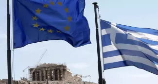 Athènes et le «?quartet?» de ses créanciers (FMI, BCE, Commission européenne et fonds de sauvetage MES) ont rompu avec le psychodrame qui régissait leurs relations depuis le début de l'année, en parvenant, mardi au petit matin, à un accord sur un troisième plan d'aide à la Grèce - Petros Giannakouris/AP/SIPA


