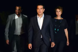 Grèce : le nouveau coup de poker d'Alexis Tsipras Alexis Tsipras à Athènes le 20 août 2015.