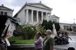 A Athènes lundi 21 septembre.



