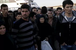 Photo d'illustration. Migrants à Athènes. Image: Reuters



