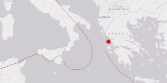 Séisme de magnitude 6,5 au large de la Grèce Séisme de magnitude 6,5 au large de la Grèce.