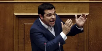 Grèce : le gouvernement présente sa réforme des retraites Grèce : le gouvernement présente sa réforme des retraites.