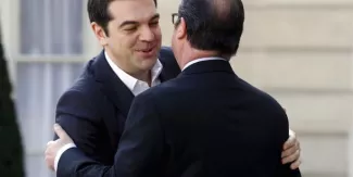 A Paris, Alexis Tsipras critique le projet de loi El Khomri A Paris, Alexis Tsipras critique le projet de loi El Khomri.