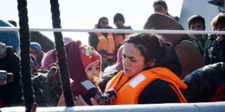 Migrants : arrivée de policiers français en Grèce dans le cadre de l'accord UE-Turquie Migrants : arrivée de policiers français en Grèce dans le cadre de l'accord UE-Turquie.