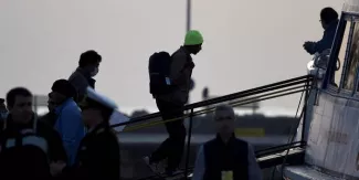 Accord UE-Turquie: Trois bateaux turcs avec des migrants à leur bord quittent la Grèce Accord UE-Turquie: Trois bateaux turcs avec des migrants à leur bord quittent la Grèce.