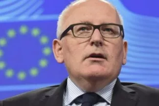 Bruxelles loue les «efforts incroyables» de la Grèce Le vice-président de la Commission européenne Frans Timmermans. Image: AFP