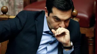 Le premier ministre grec, Alexis Tsipras, espère que l'adoption de la réforme des retraites contribuera à ouvrir le débat sur la question du règlement de la dette du pays. Crédits photo : ALKIS KONSTANTINIDIS/REUTERS


