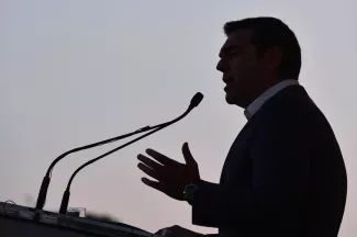 Aléxis Tsípras à Athènes, en juillet.


