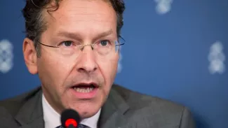 Le président de l'Eurogroupe, Jeroen Rene Dijsselbloem, lors d'une réunion Ecofin à Bratislava (Slovaquie) le 9 septembre 2016


