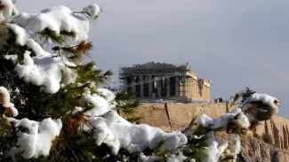 Grèce: même Gucci ne peut pas louer l'Acropole Le temple du Parthénon sur l'Acropole à Athènes, le 10 janvier 2017.