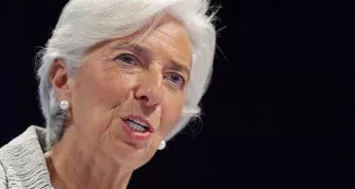 Dette grecque : le FMI tente un compromis La directrice du FMI réclame en vain depuis des mois un geste fort des créanciers européens de la Grèce. - Chip Somodevilla/Getty Images/AFP