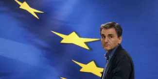 Malgré les efforts d'Athènes, ses créanciers devraient reporter la question de l'allègement de sa dette à plus tard. (Crédits : YANNIS BEHRAKIS)


