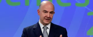 «Nous avons réussi à trouver un accord global qui va permettre à la Grèce de tourner la page d'une période si difficile», s'est réjoui le commissaire européen aux Affaires économiques, Pierre Moscovici. © JOHN THYS / AFP PHOTO


