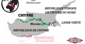 Chypre: «Il faut inventer d’autres processus de négociation» pour la paix Chypre (carte BiG)