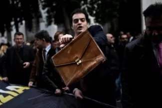 La justice grecque sous tension Les magistrats grecs sont en colère. (Image d'illustration) Image: AFP