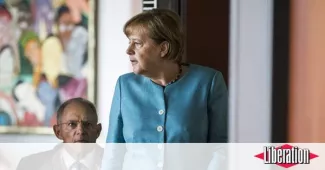 Angela Merkel et son ministre des Finances Wolfgang Schäuble à Berlin le 19 juillet.


