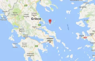 Séisme de magnitude 5,1 en mer Egée L'épicentre du séisme est situé en mer, au milieu de l'archipel des Sporades (Skopelos, Skyros, Alonissos...) et à proximité de l'île d'Eubée. Image: Capture d'écran Google Maps