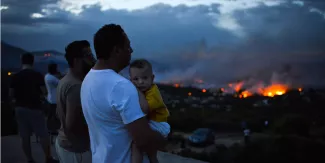 La Grèce en deuil après des incendies meurtriers La Grèce en deuil après des incendies meurtriers.