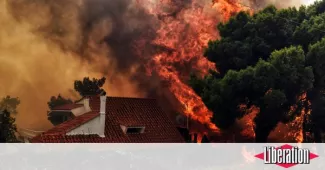 La Grèce victime des flammes La Grèce victime des flammes.