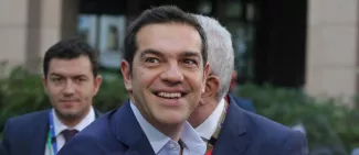 Alexis Tsipras : la Grèce « reprend son destin en main » « L'odyssée moderne que notre pays a traversée depuis 2010 a pris fin », a notamment lancé le Premier ministre. © Aris Oikonomou / SOOC