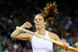 Katerina Stefanidi s'est imposée à Zurich. (Reuters)


