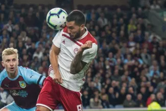 L'Olympiakos, ici contre Burnley, est leader en Grèce. (Presse Sports)


