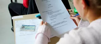 Pour l'enseignement du latin et du grec, la fracture réside dans la déperdition du nombre d'élèves entre le collège et le lycée. © Nicolas TAVERNIER/REA


